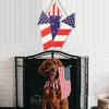 Charming Heart Shaped Wooden Independence Day Sign With Patriotic Flag Design For Festive Decor
