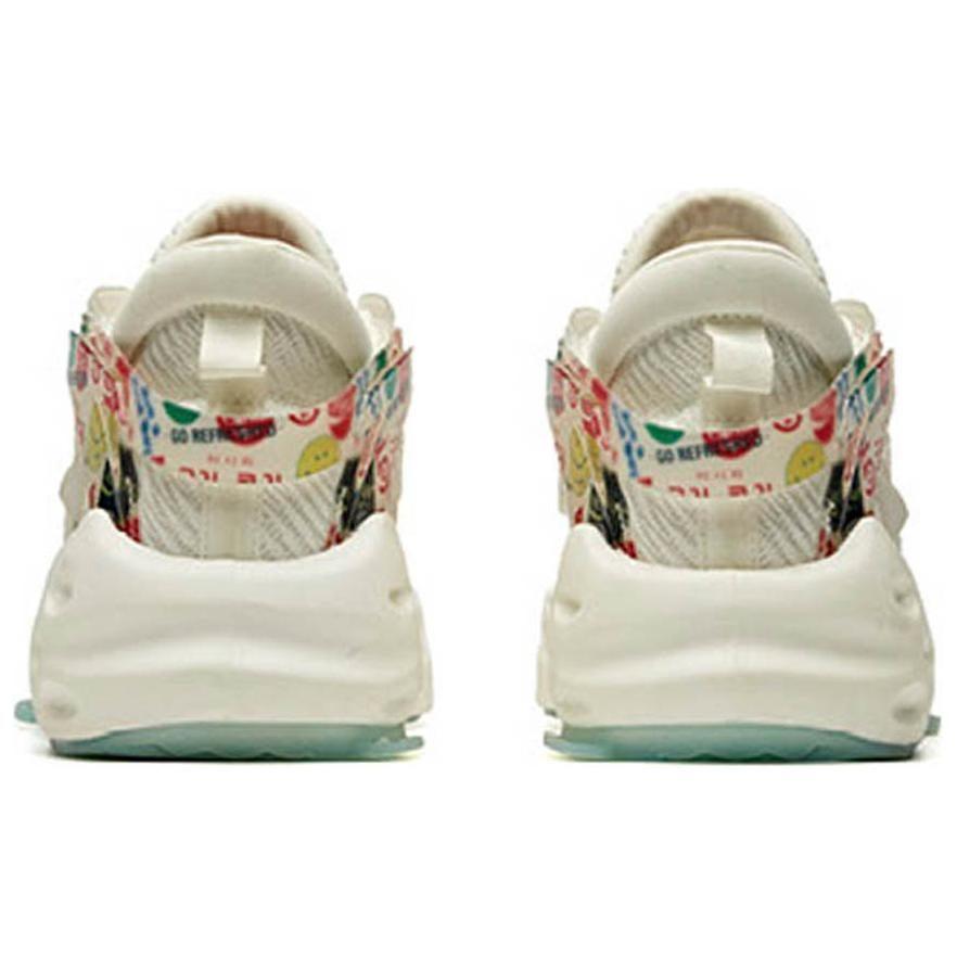 Coca Cola X Anta Bastard Cushioning Slip Resistant Abrasion Resistant Low Top Chunky Sneakers Women's White Red Blue 12948088-11