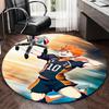 1pc Haikyuu Kageyama Tobio Volleyball Anime Design Round Carpet - Office Chair Mat