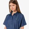 [lacoste] Women's Belted Short-Sleeve Shirt Dress EF306E-56G36L