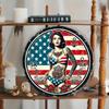 Amerikanische Flagge Blech Retro Wandkunst Vintage Heimbar Büro Dekor Metallschild