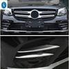 Griglia paraurti anteriore auto in ABS, copertura decorativa per fendinebbia, finitura per Mercedes Benz GLC X253 2015 - Accessori esterni