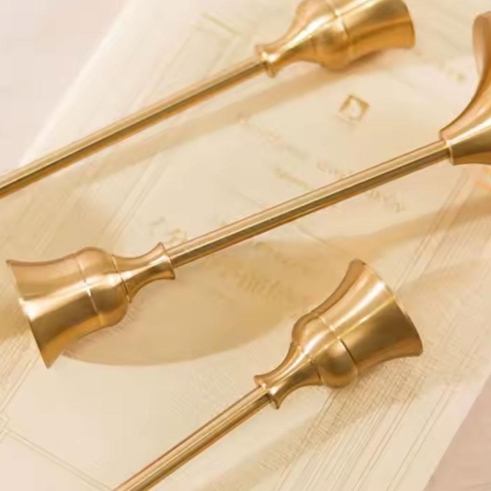 Luxury Candle Holder Kit Pillar Candle Container Taper Candlestick Home Art Craft Decor Metal Candle Holders for Weddings DIY Birthday Gifts