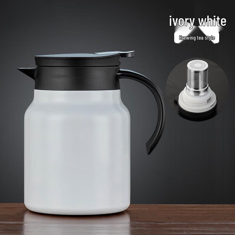 

Home Tea Steeping Teapot: Stainless Steel Thermos for Old White Tea & Water Separation 1000ML