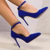 Fashion Women's Shoes  Fashion Shallow Women's High Heels Hot Sale Buckle Strap Solid Party Pumps Sexy Pointed Toe Heels