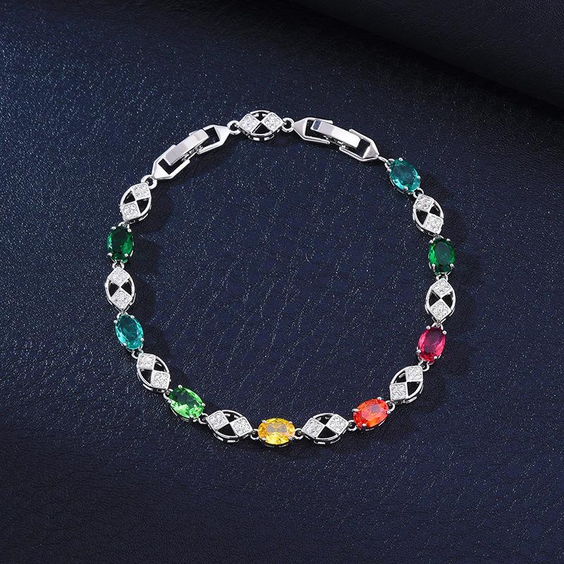 Brățară Diopsid Natural Aprovizionare Claritate Înaltă Culoare de Foc Flash Placare Vânt Curte Inlay Seiko Brățară Femei