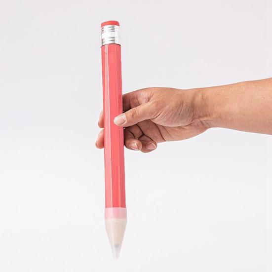 Giant Colored Pencil with Eraser 34cm Wooden Novelty Prop for Decor Photo Shoot Advertising Gift Creative Desk Ornament Unique Present for Artists