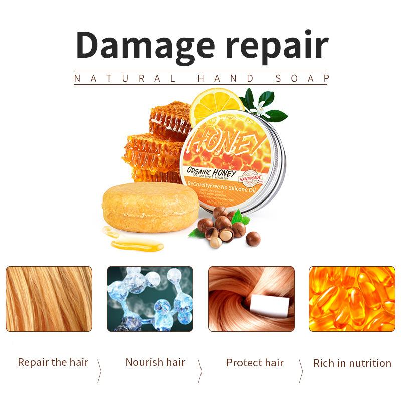 Natural Honey Shampoo Plant Essence Extract Refreshing Shampoo  Soft Hair Dandruff and Oil Removal