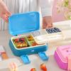 Kids Cartoon Double-Layer Bento Box Microwave-Safe Lunch Container With Utensils Portable Food Storage
