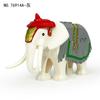 MOC Zwierzęta Zoo Klocki Słonie Tygrysy Słonie Małpy Łosie Niedźwiedzie Owce Wielbłąd Koń Krokodyl Lampart Mini Klocki DIY T11