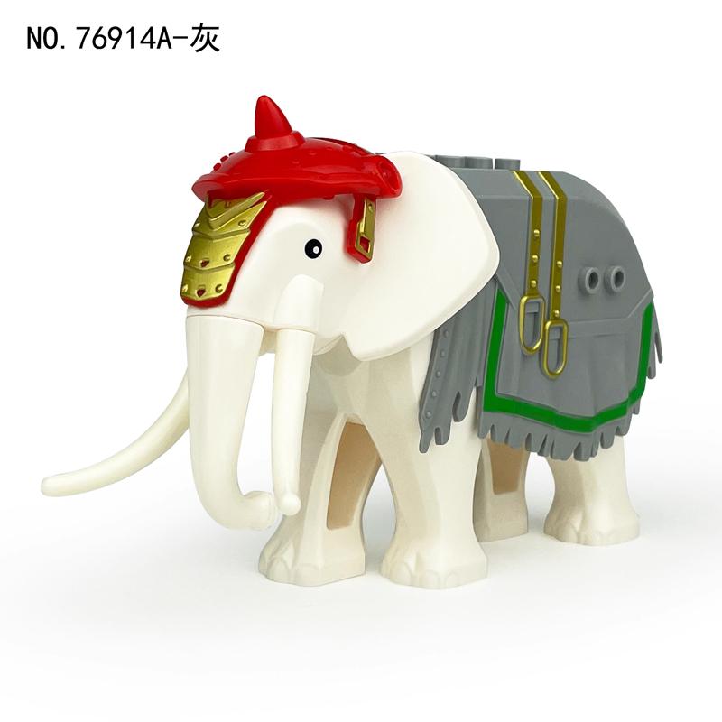 MOC Zwierzęta Zoo Klocki Słonie Tygrysy Słonie Małpy Łosie Niedźwiedzie Owce Wielbłąd Koń Krokodyl Lampart Mini Klocki DIY T11