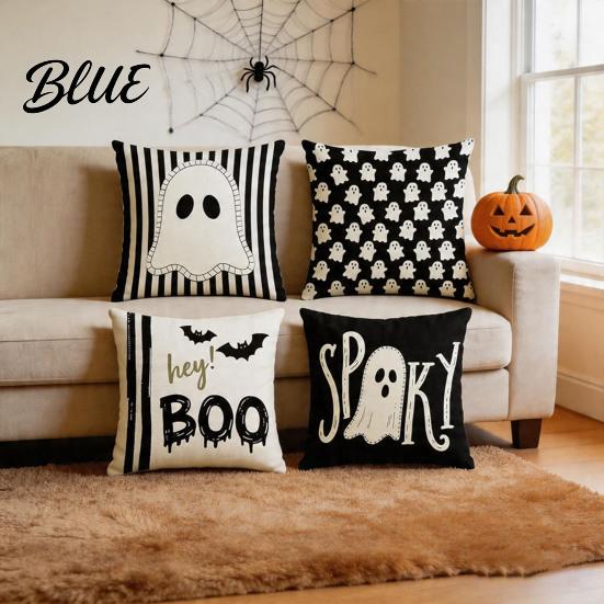 Spooky Theme Home Ornaments Halloween Ghost Cushion Cover