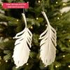 Angel Feather High Heels Christmas Ornament with Snowflake and Reindeer Pendant