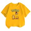 Potdemiel  100 Cotton Childrens Summer TShirt with Pikachu and Psyduck Print Unisex Size Comfortable and Breathable