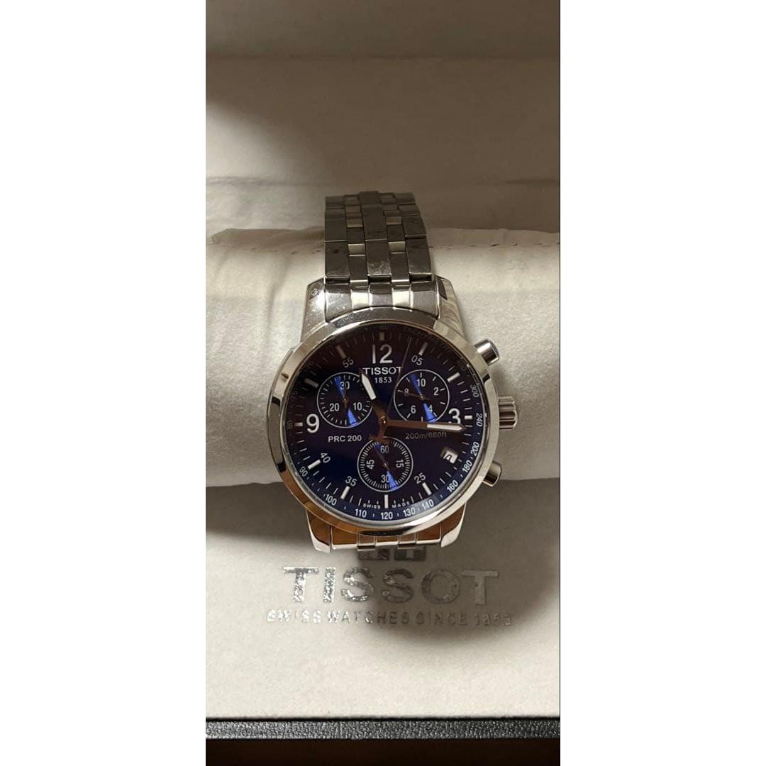 Used Good Condition TISSOT PRC 200 Chronograph Men s Watch Popular