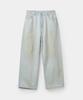 Kueo Wide-Leg Washed Jeans (Ice Blue)