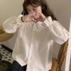 Vintage Women White Shirt Preppy Style Fashion Elegant Female Long Sleeve Blouse Y2K All Match Shirts