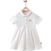 Rabbiz Girls' Polo Collar Summer Princess Dress