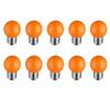 10pcs Led Bulbs Colorful Outdoor Waterproof E27 2W Pc Shell Bright Party Light For Garden Patio Yard Lawn Decoration Holiday