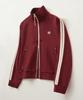 Satur Lawton All Day Track Zip-Up Jacket Burgundy