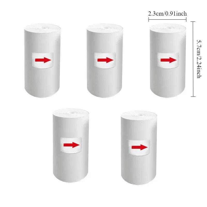 5pcs Thermal Paper Kids Camera Thermal Paper Kids Rolling Paper Printers Supplies Children's Instant Camera Supplement Papers