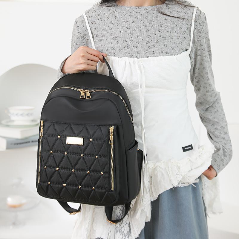 Backpack Women's Rivet Small Backpack Lightweight Travel Bag
