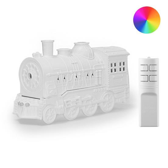 Yousheng Creative Train Humidifier Diffuser 300ml Aromatherapy Essential Oil Diffuser with Color Changing LEDs 2 Mist Modes Quiet Ultrasonic Diffuser