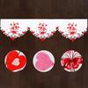 Grelucgo Embroidered Fireplace Mantel Scarf Top Runner 70×17 Inches for February 14th (red and Pink (a))