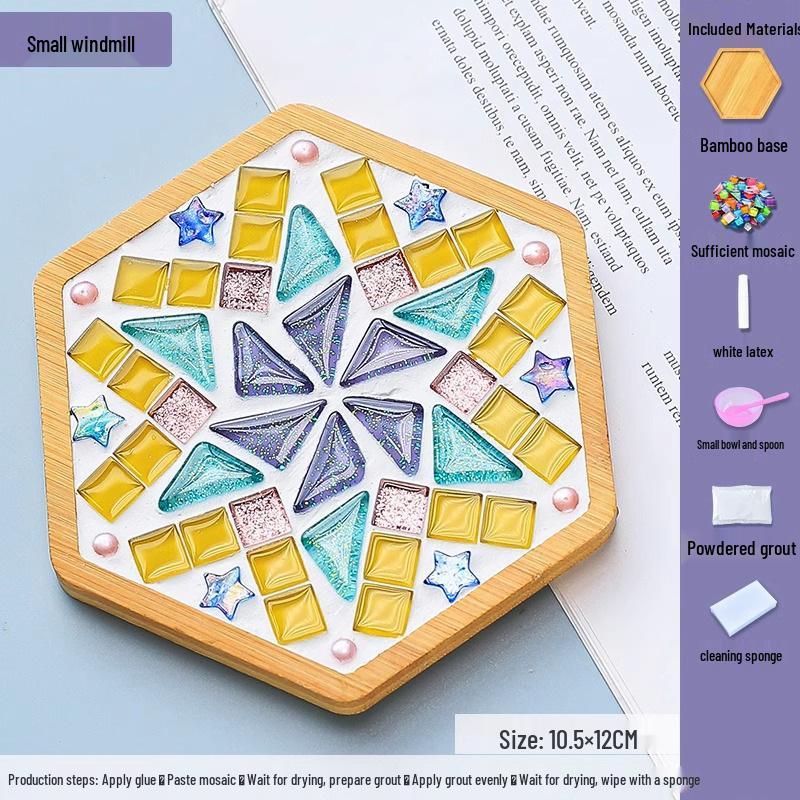 DIY Mosaic Coaster Kit for Kids: Creative Father's Day Craft