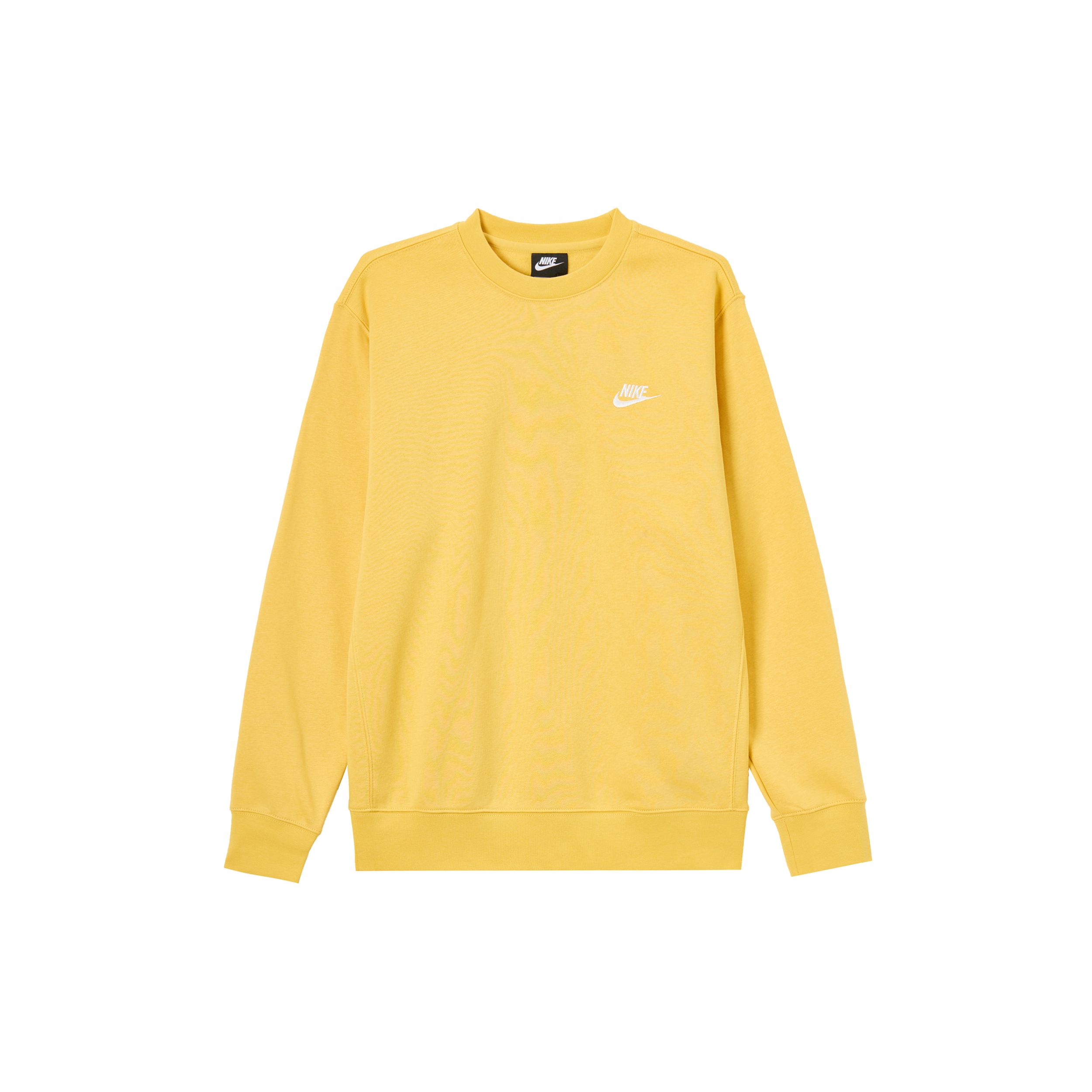 Мужская флисовая толстовка с круглым вырезом Nike Sportswear Club, желтая BV2663-761 M