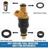 Fuel Injector O Rings Seals with Micro Filters Fuel Injector Repair Kit for Toyota 4Runner 1996-1998 for Lexus ES300 1992-1993 Rubber Black (Set of