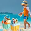 Beach Accessories Castle Sand Mold Toy Yellow Castle Bucket Play Sand Set  Outdoor Games
