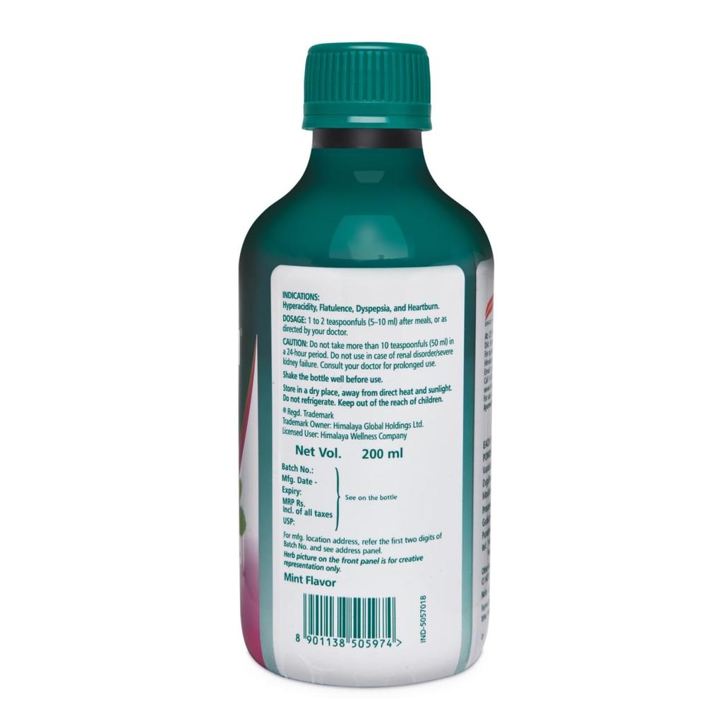 Himalaya Himcocid-SF Mint Suspension 200 Ml Pack of 1 For Gentle Digestive Relief