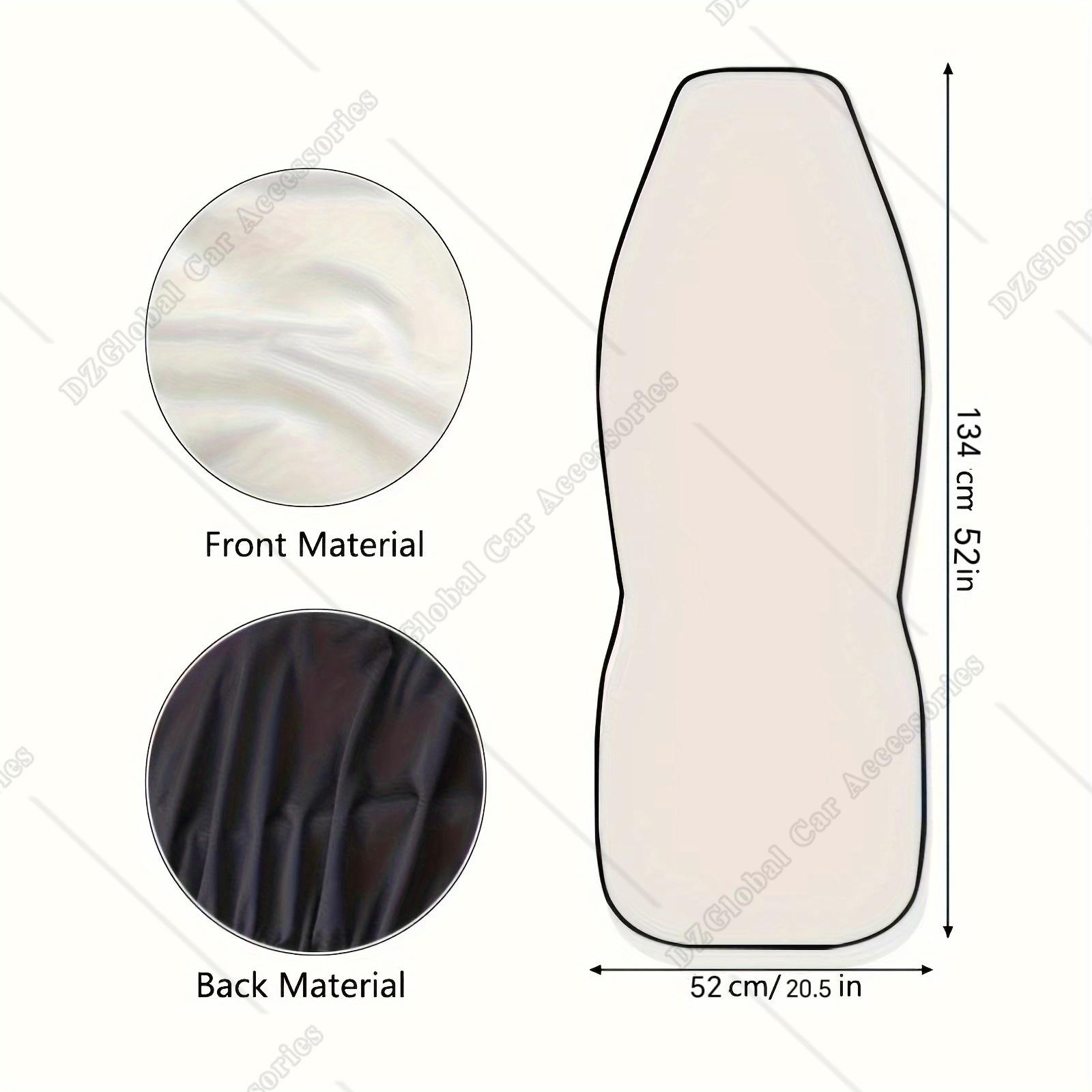 2Pcs White Daisy Butterfly Universal Car Seat Covers Front Seat Protector For Cars Suv For Women And Men