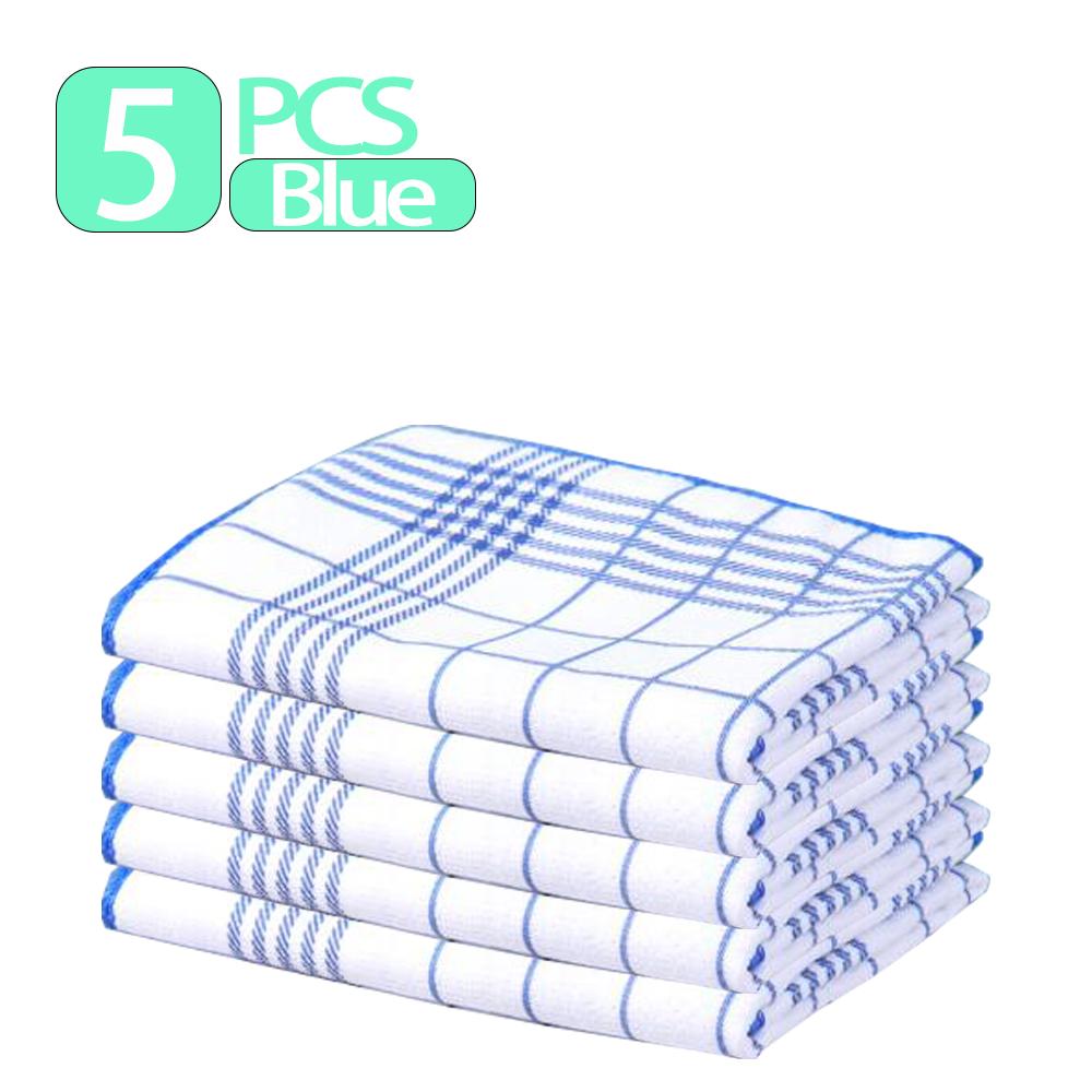 5/8 Pack of Kitchen Checkered Cleaning Cloths,60 X 40 Cm, Durable, Suitable for Kitchen and Home Use, Can Be Used for Washing Dishes and Wiping Tables