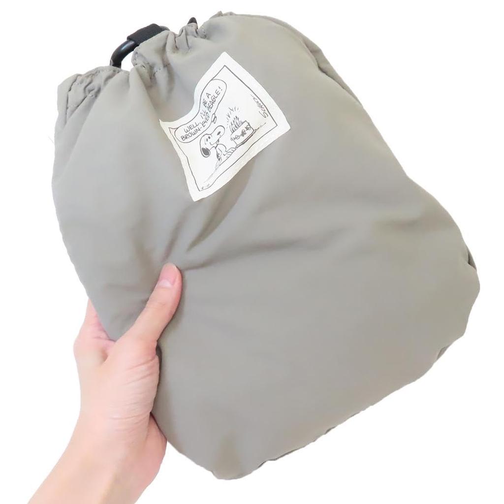 Marimocraft Packable Lightweight Snoopy Vintage Travel Backpack, LGY, W300 x H470 x D200mm