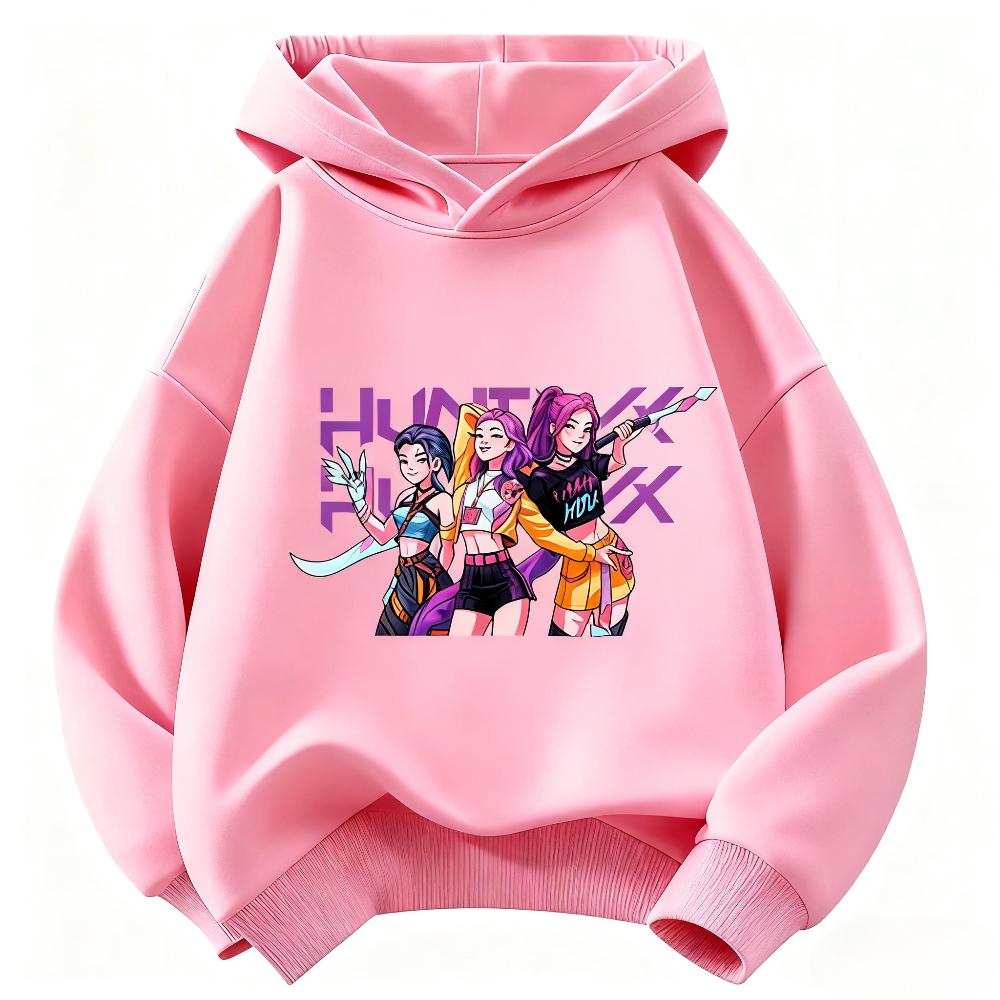 K-Pop Demon Hunter Kids Hoodie Boys and Girls Clothing Autumn and Winter Warm Fashionable Versatile Kids Hoodie