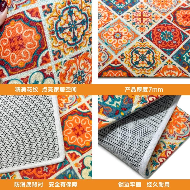 Haushalt Fußmatte im Retro American Style Schmutzabweisend Eingang Badezimmer Rutschfest Türvorleger