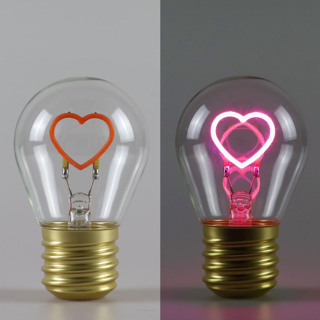 Niedliches Cartoon LED-Glühbirne Nachtlicht, Wiederaufladbar, Bunte Dekorative Tragbare Lampe
