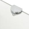 Corner Wall Shelves 2 pcs with Chrome Colored Brackets Transparent Glass