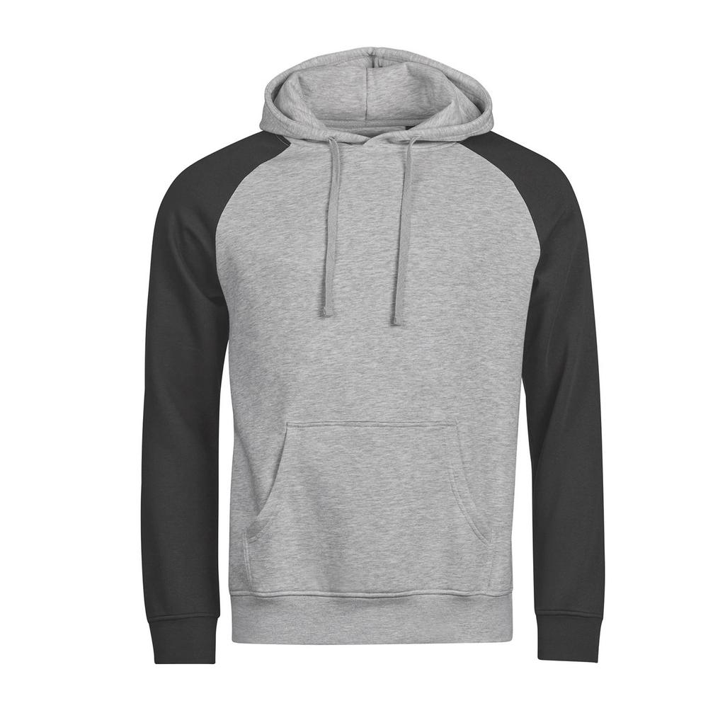 Tee Jays Mens Unlabeled Two Tone Hoodie