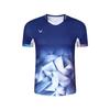 Unisex Badminton T-Shirt Kurzarm Sport T-Shirt Herren Damen Kinder Atmungsaktiv Training Wettkampfbekleidung