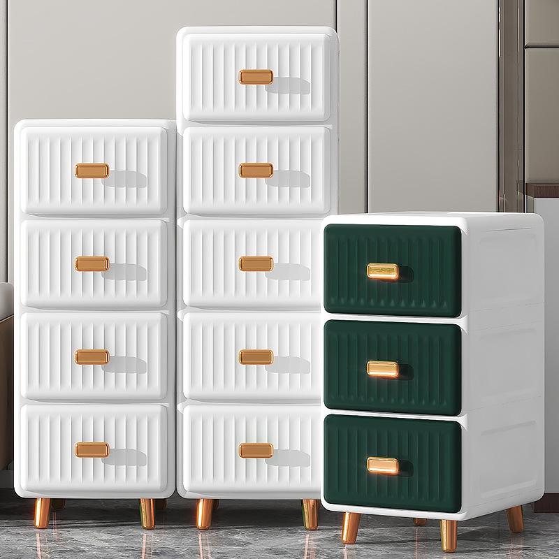 European-Style Plastic Storage Cabinet for Toys and Baby Clothes