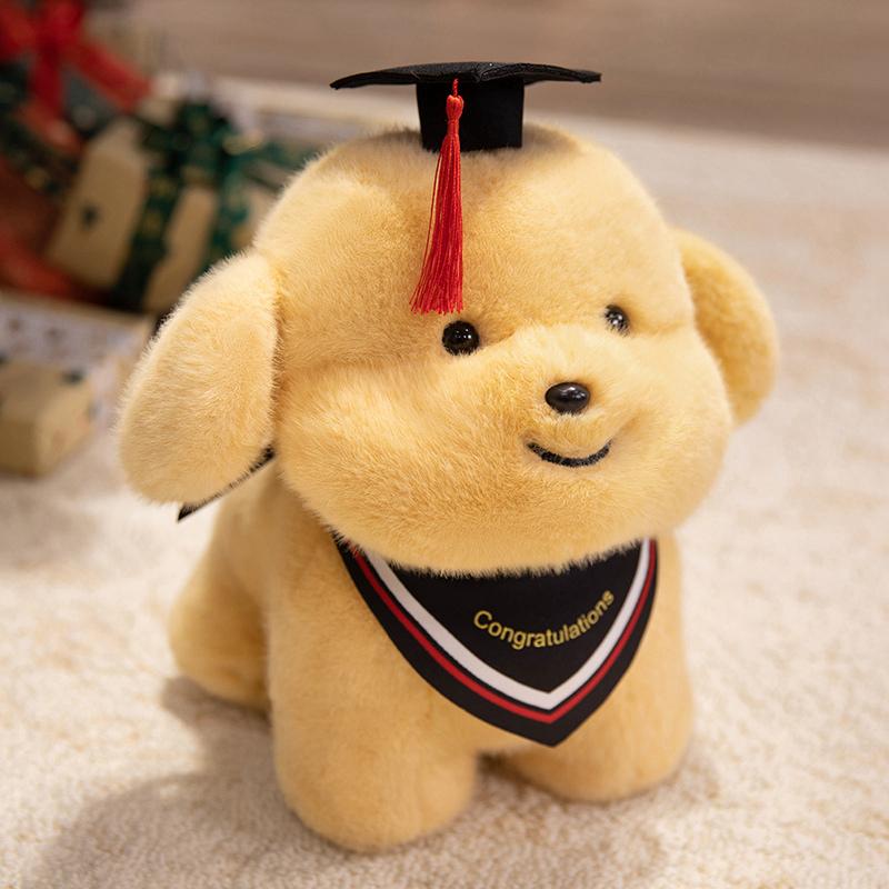 

23/33cm Cartoon Doctor Dog Plush Toys Kawaii Soft Graduate Stuffed Puppy Dolls Girls Boys Graduation Gift Cute Dog Plushie Toys 23cm красный