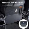 Suede Leather Car Anti Kick Pad Back Protector Mats For Peugeot 408 4008 308 3008 Rifter 5008 508 2008 208 RCZ 407 108 Accessory T6
