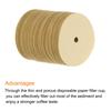 Uxcell Round Paper Coffee Filters with Holes, 2.52" OD, for Espresso Makers, Cafes, and Offices, Pack of 400