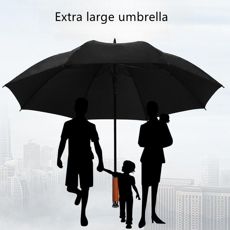 High-end Light Luxury Straight Pole Wooden Handle Umbrella For Mercedes-Benz BMW Bentley Car Logo Golf Business Gift Umbrella