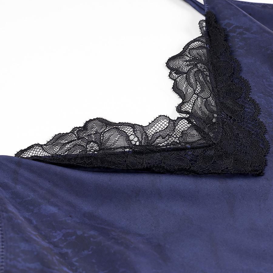 Spring 2025 Women's Fashion Lace Patchwork Slip Dress