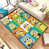 Minions Themed Round Rug Cartoon Flannel Carpet Non-Skid Floor Mat Children Playroom Bedroom Home Decor