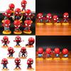 Adorable 8pcs/set Cute Spiderman Mini Figures For Dollhouse And Garden Decor